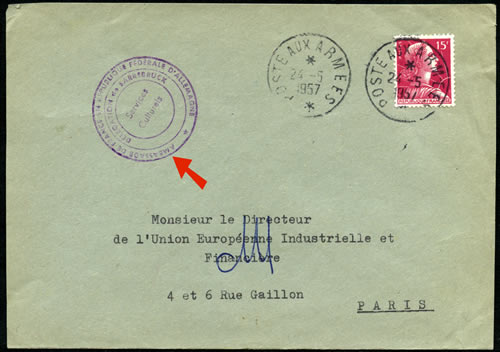 Lettre de l'Ambassade de France à Bonn