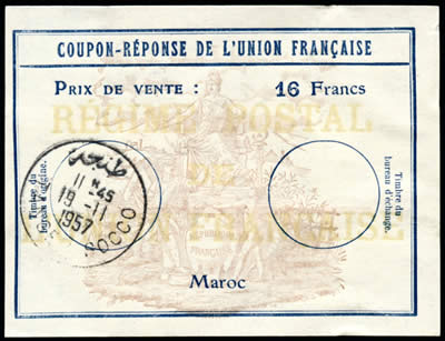 CRUF Maroc 16 F 1957