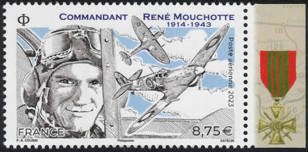 Commandant Mouchotte et la croix de guerre 1939