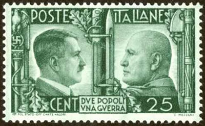 Timbre italien rencontre Hitler Mussolini