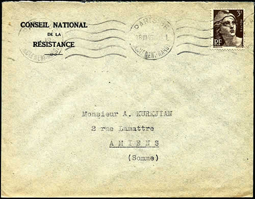 Lettre du CNR 1946