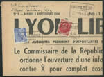 Journal Lyon avec timbres Libération