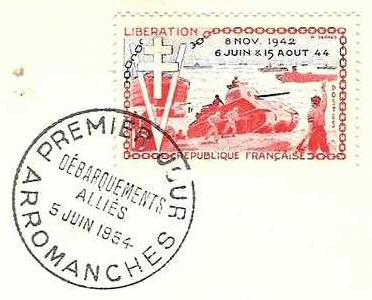 Arromanches FDC 1954