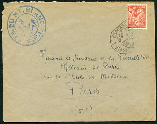 lettre du Bataillon du Mont Blanc
