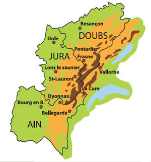 Carte du Jura