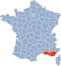 Carte Var et Bouches-du-Rhône