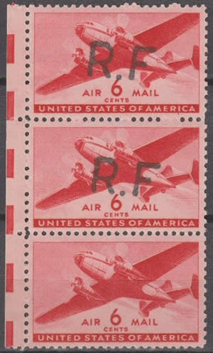 Surcharge RF de Toulon sur timbre US