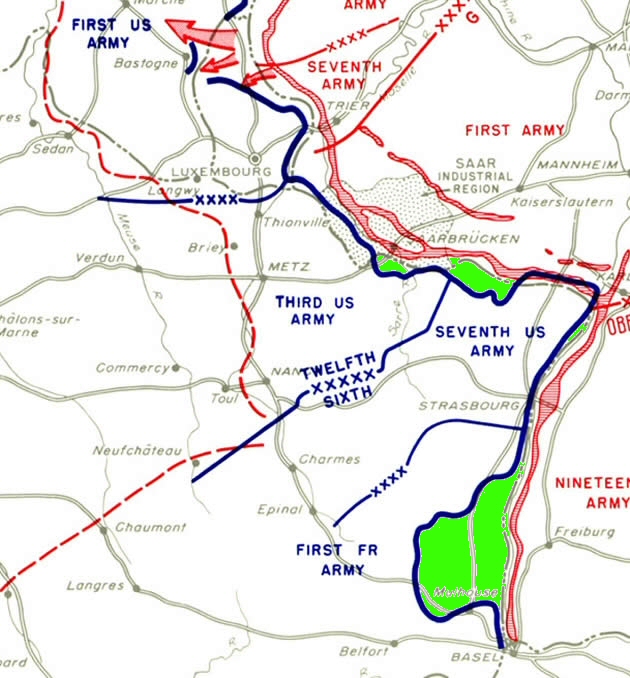 Front au 20 décembre 1944