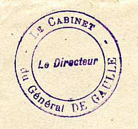 Directeur Cabinet de Gaulle