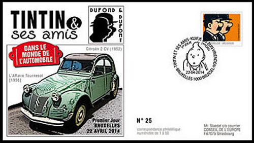 Tintin et la 2CV