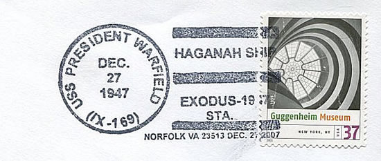 Exodus oblitératon à bord de l'USS Président warfield