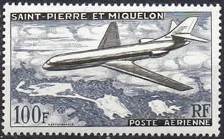 caravelle timbre de Saint-Pierre et Miquelon