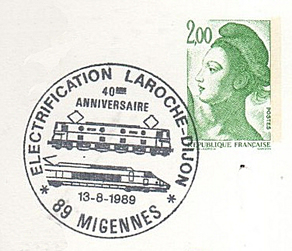 Electrification ligne Laroche Dijon