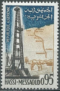 Hassi-Messaoud timbre d'Algérie