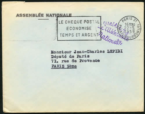OMEC Paris 31 Chèque postal