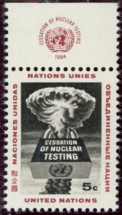 Timbre ONU cessation of nuclear testing