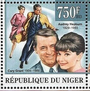 Film Charade timbre du Niger