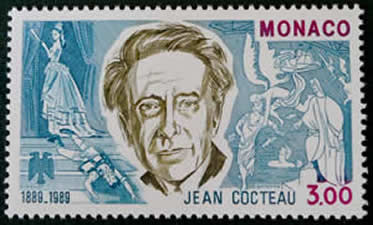 Jean Cocteau timbre de Monaco