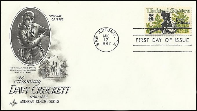 FDC Davy Crockett et fort Alamo