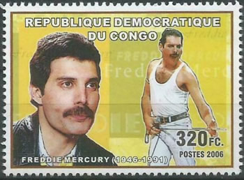Freddie Mercury timbre de RDC