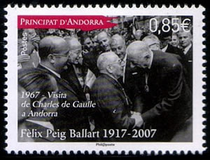 Visite de Gaulle en Andorre 1967