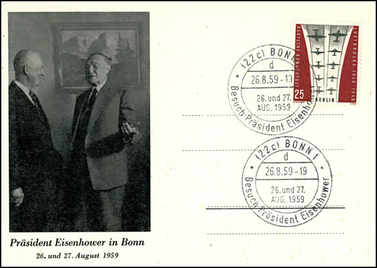 Visite du Pdt Eisenhower à Bonn 1959