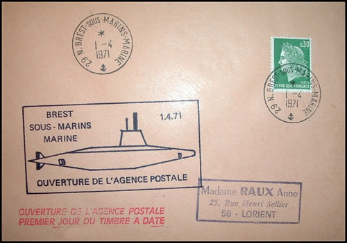 Ouverture agence postale Brest Sous-marins marine