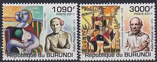 Picasso timbres du Burundi
