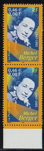 paire verticale timbre Michel Berger
