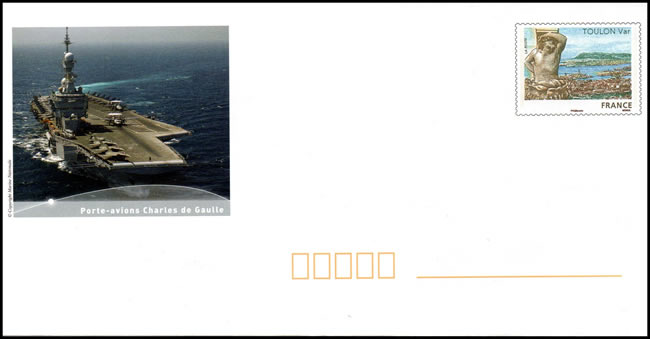 PAP porte-avions Charles de Gaulle  timbre Toulon