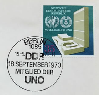 Admission de la RDA à l'ONU