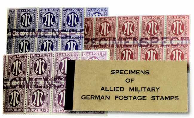 Carnet timbres du gouvernement militaire