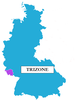 Carte de la Trizone