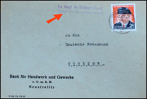 Propagande politique DDR 1954