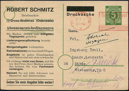 EMA guichet Frankfurt/Main 1947