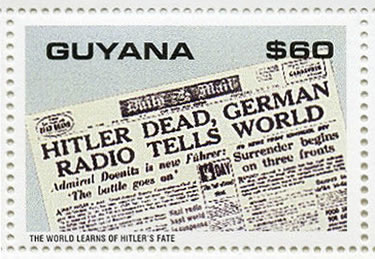 Journal annonçant la mort de Hitler