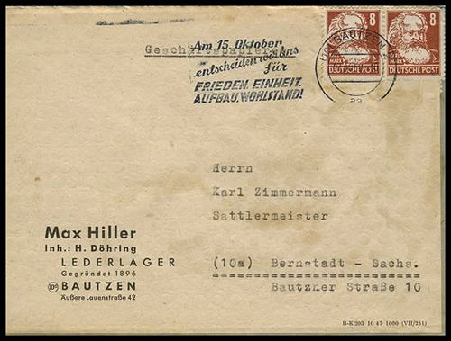 OMEC propagande élections RDA 1950