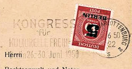 OMEC congrès liberté culturelle Berlin 1950