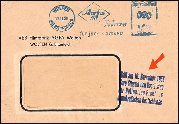 Propagande pour les législatives de RDA en novembre 1958