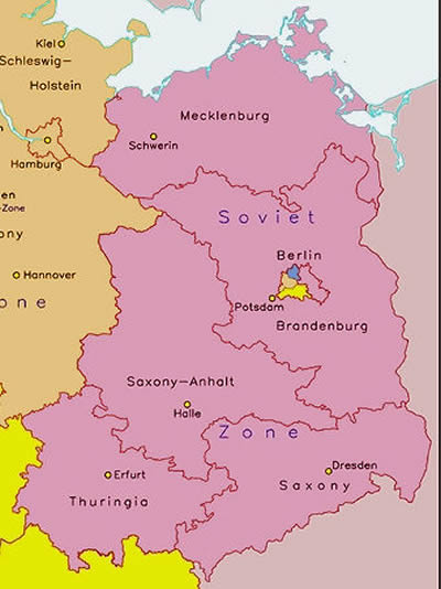 Provinces de la DDR en 1947