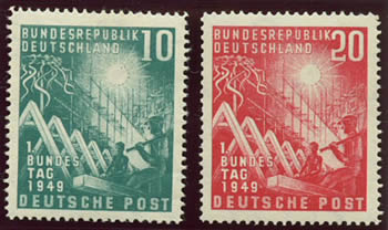premiers timbres de RFA
