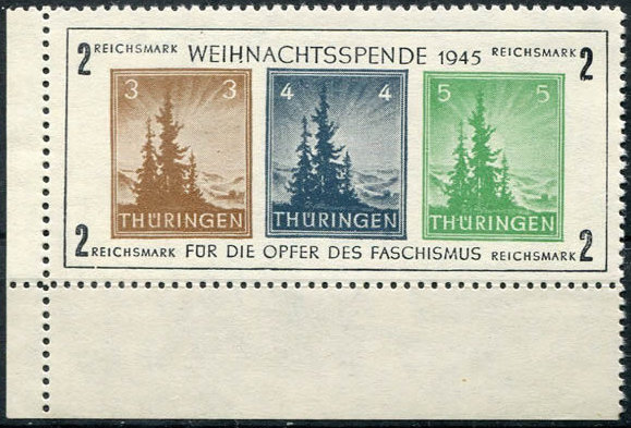 bloc de Noël 1945 de Thüringe
