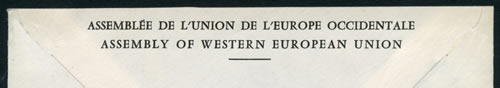 Assemblée UEO Paris 1963 cachet manuel