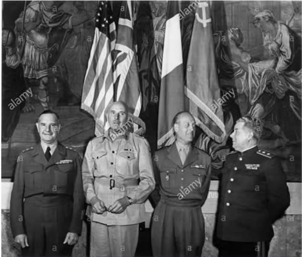 Les quatre Haut-commissaires à Vienne 1945