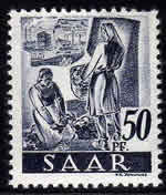 Sarre 50 Pf 1946