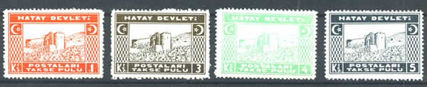 Série de timbres taxe