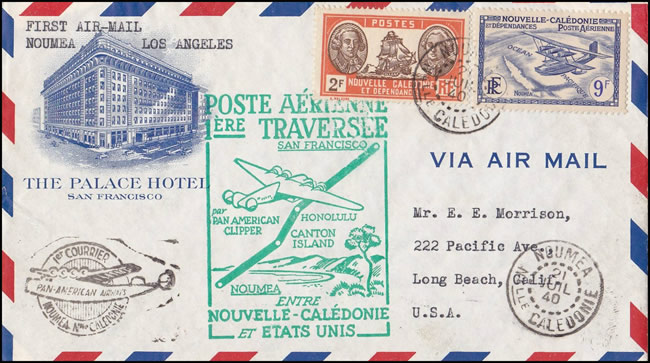 1er vol Nouméa Los Angeles
