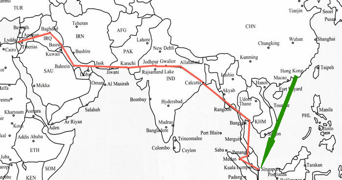 ligne KLM 1940/41