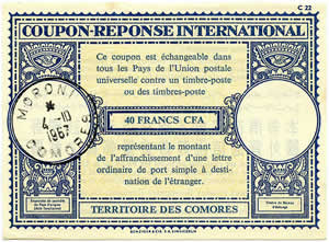 CRI Territoire des Comores Lo 17A 40FCFA