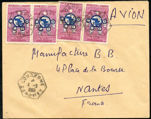 timbre CCTA sur lettre